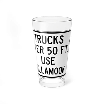 PBOT Road sign R6157 (Oregon) (Road Sign) Pint Glass 16oz 16oz - Go Mug Yourself