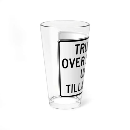 PBOT Road sign R6157 (Oregon) (Road Sign) Pint Glass 16oz - Go Mug Yourself