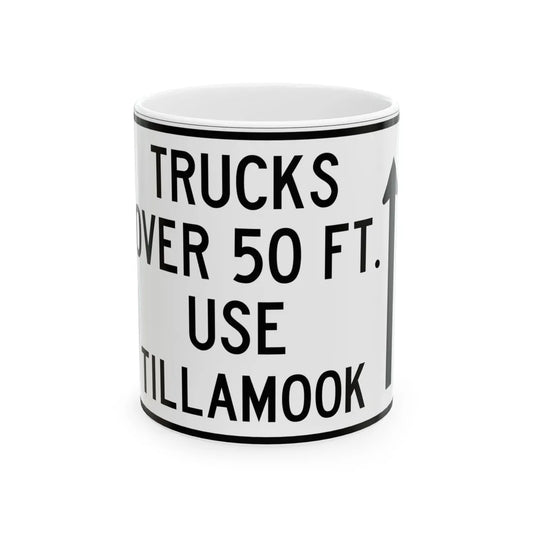 PBOT Road sign R6157 (Oregon) (Road Sign) White Coffee Mug 11oz - Go Mug Yourself