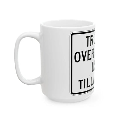 PBOT Road sign R6157 (Oregon) (Road Sign) White Coffee Mug - Go Mug Yourself