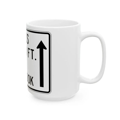 PBOT Road sign R6157 (Oregon) (Road Sign) White Coffee Mug - Go Mug Yourself