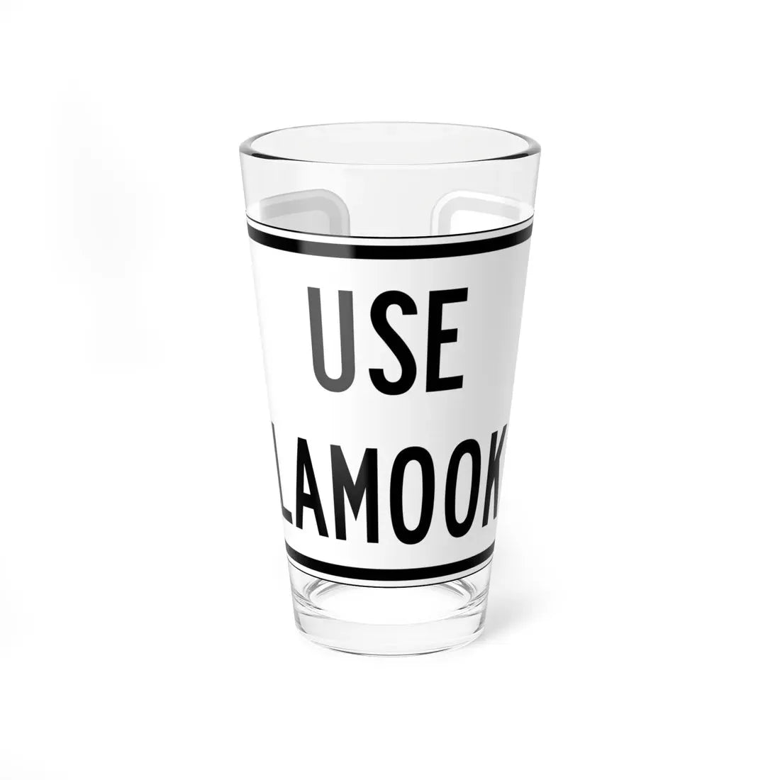 PBOT Road sign R6158 (Oregon) (Road Sign) Pint Glass 16oz 16oz - Go Mug Yourself