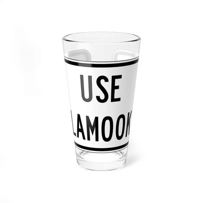 PBOT Road sign R6158 (Oregon) (Road Sign) Pint Glass 16oz 16oz - Go Mug Yourself