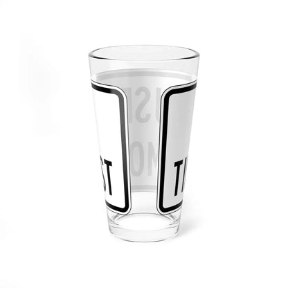 PBOT Road sign R6158 (Oregon) (Road Sign) Pint Glass 16oz - Go Mug Yourself