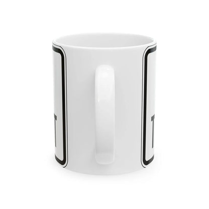 PBOT Road sign R6158 (Oregon) (Road Sign) White Coffee Mug - Go Mug Yourself