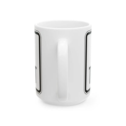 PBOT Road sign R6158 (Oregon) (Road Sign) White Coffee Mug - Go Mug Yourself