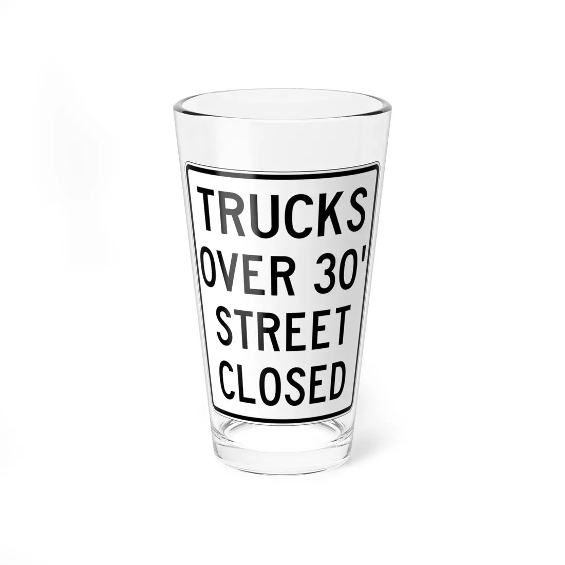 PBOT Road sign R6162A (Oregon) (Road Sign) Pint Glass 16oz 16oz - Go Mug Yourself