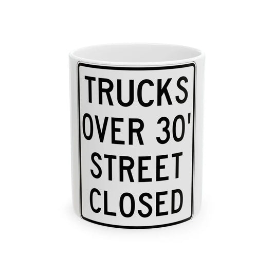 PBOT Road sign R6162A (Oregon) (Road Sign) White Coffee Mug 11oz - Go Mug Yourself