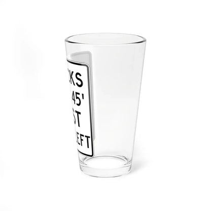 PBOT Road sign R6165 (Oregon) (Road Sign) Pint Glass 16oz - Go Mug Yourself