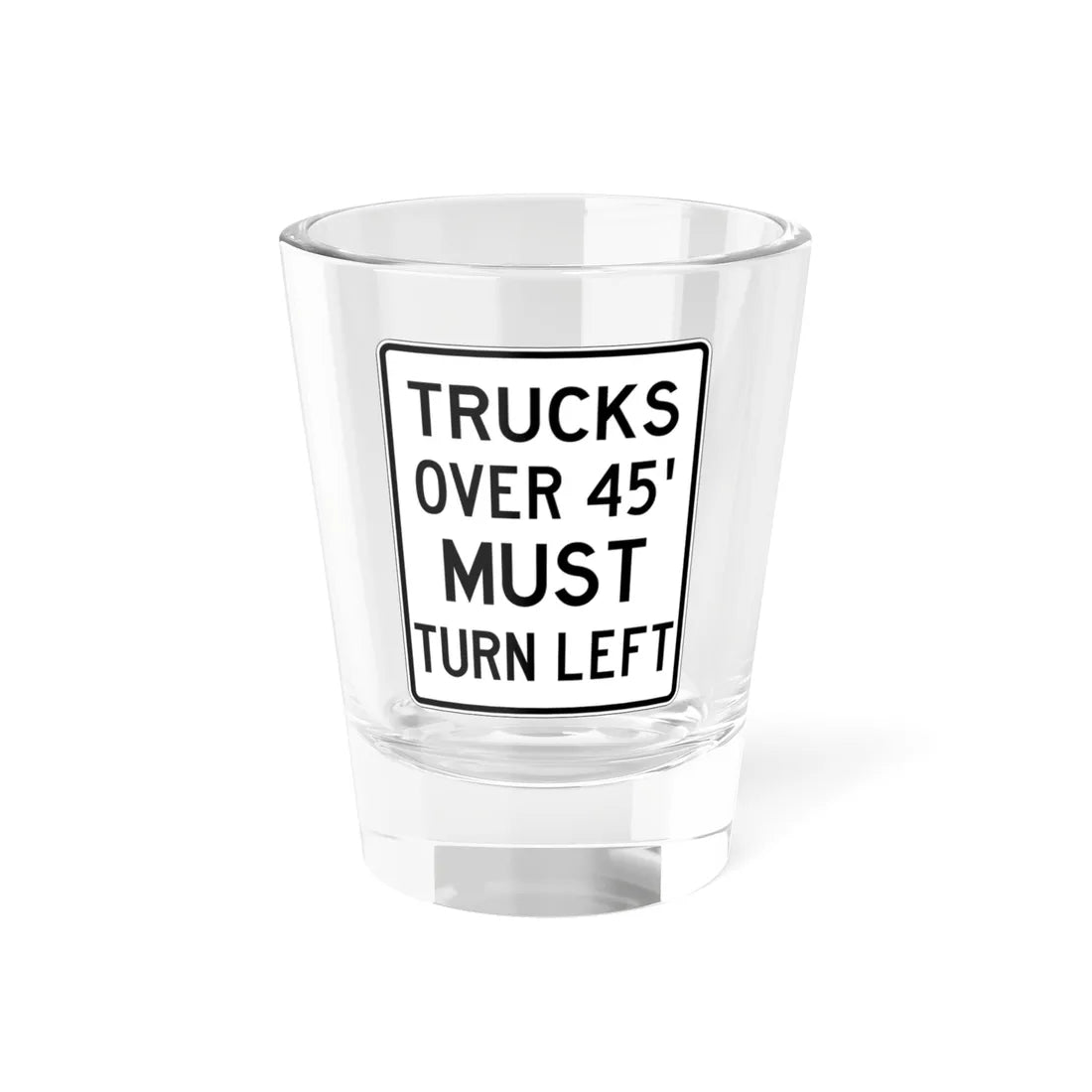 PBOT Road sign R6165 (Oregon) (Road Sign) Shot Glass 1.5oz 1.5oz - Go Mug Yourself