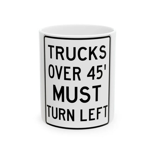 PBOT Road sign R6165 (Oregon) (Road Sign) White Coffee Mug 11oz - Go Mug Yourself