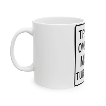 PBOT Road sign R6165 (Oregon) (Road Sign) White Coffee Mug - Go Mug Yourself
