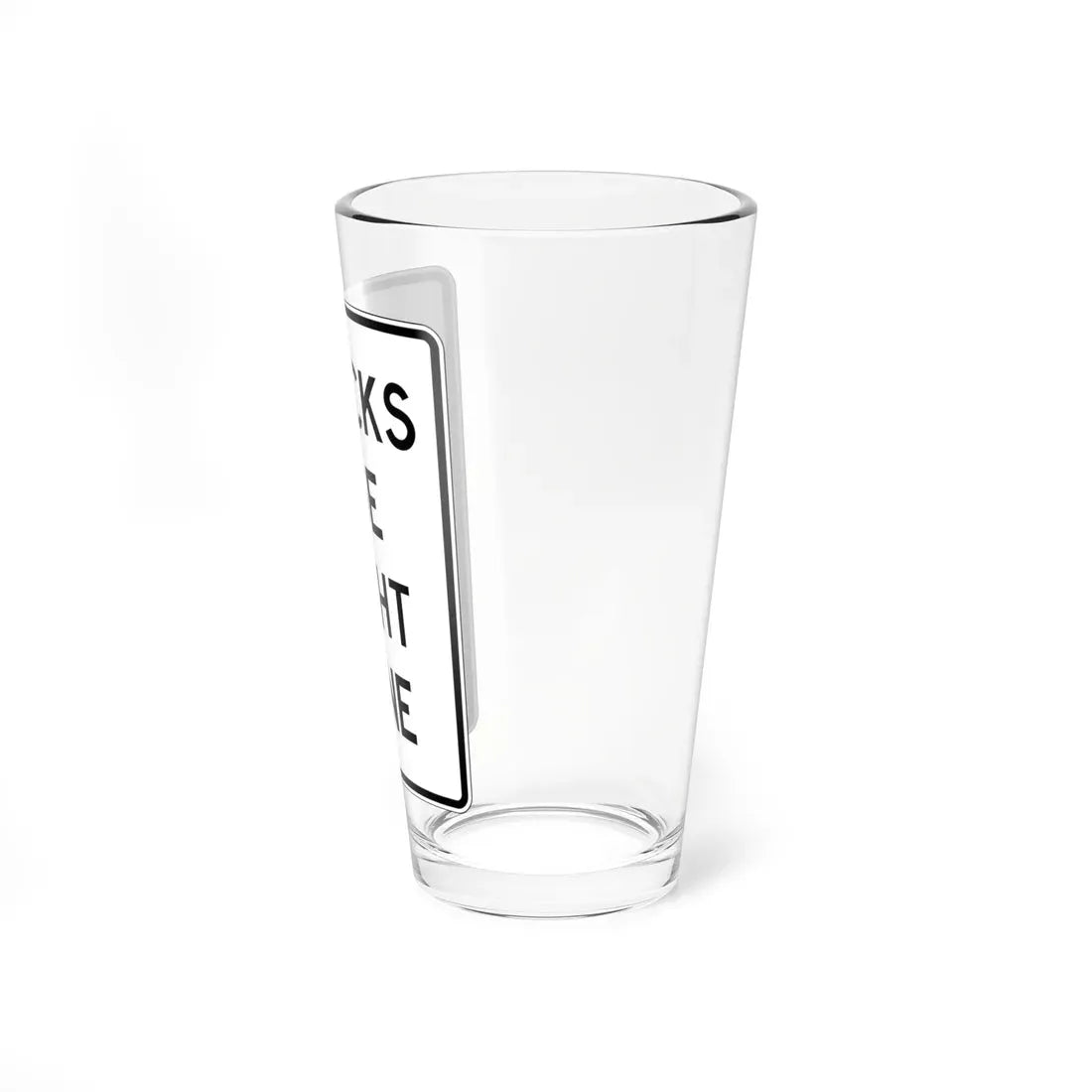 PBOT Road sign R6170 (Oregon) (Road Sign) Pint Glass 16oz - Go Mug Yourself
