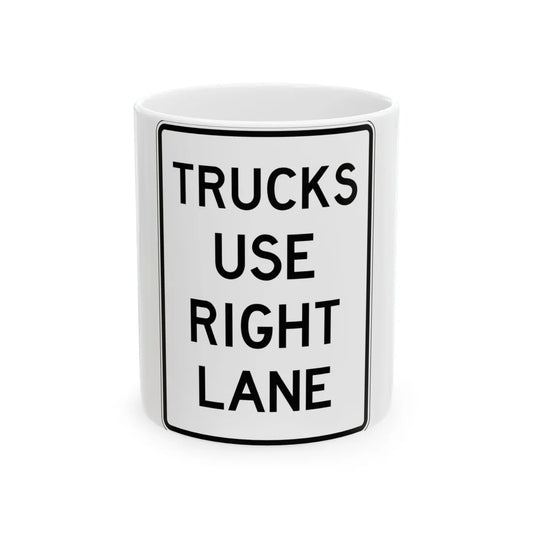 PBOT Road sign R6170 (Oregon) (Road Sign) White Coffee Mug 11oz - Go Mug Yourself