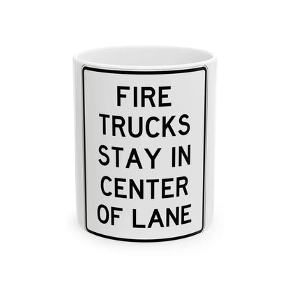 PBOT Road sign R6180 (Oregon) (Road Sign) White Coffee Mug 11oz - Go Mug Yourself