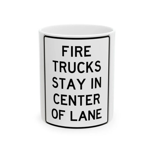 PBOT Road sign R6180 (Oregon) (Road Sign) White Coffee Mug 11oz - Go Mug Yourself
