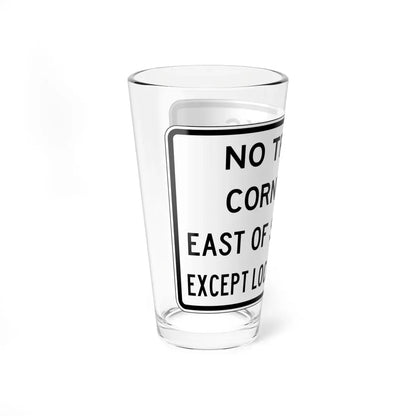 PBOT Road sign R6200A (Oregon) (Road Sign) Pint Glass 16oz - Go Mug Yourself