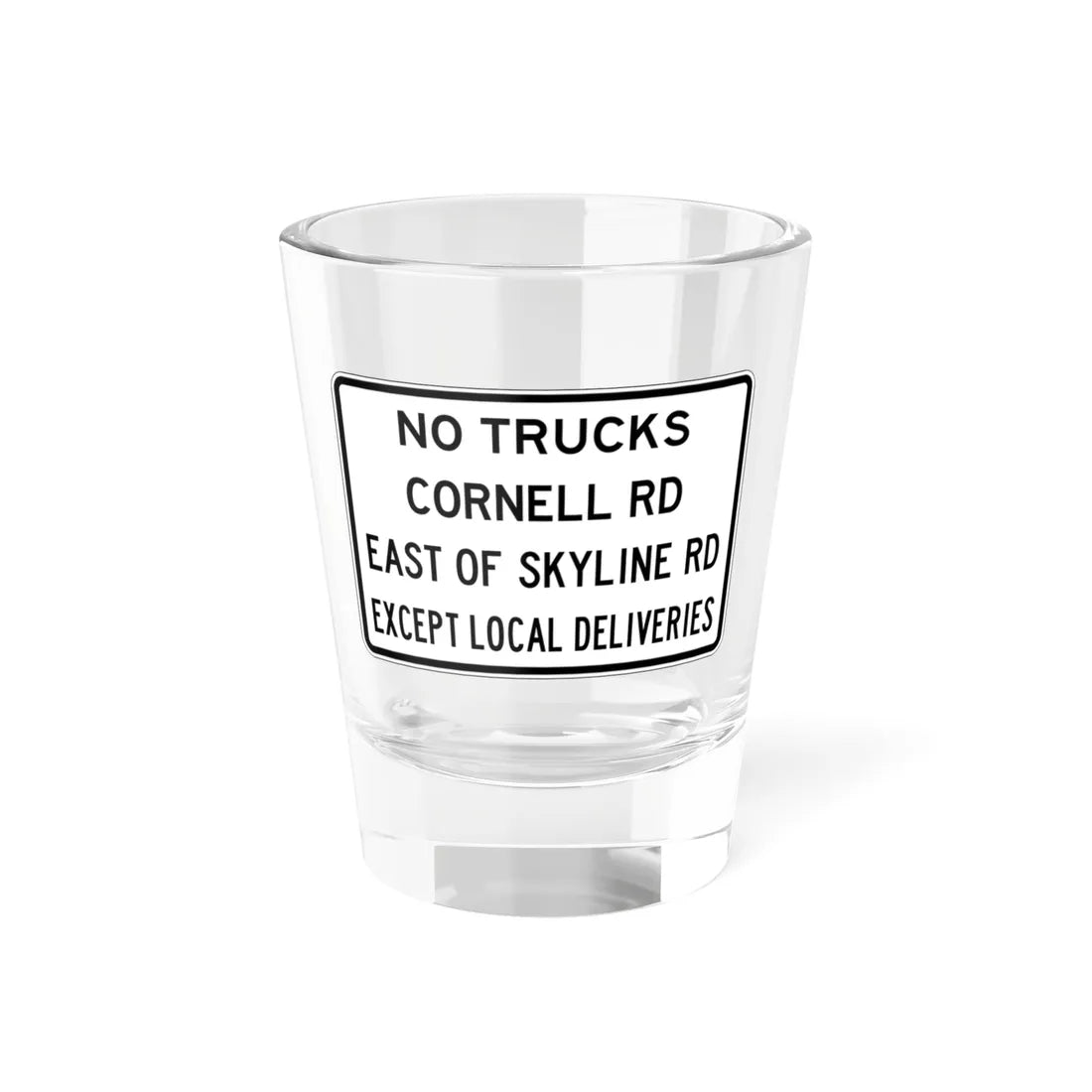 PBOT Road sign R6200A (Oregon) (Road Sign) Shot Glass 1.5oz 1.5oz - Go Mug Yourself