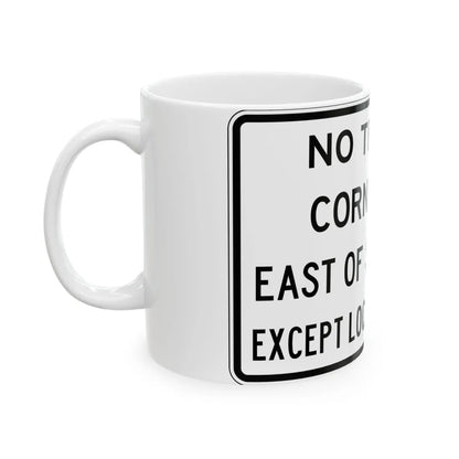PBOT Road sign R6200A (Oregon) (Road Sign) White Coffee Mug - Go Mug Yourself