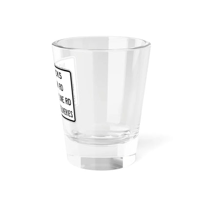 PBOT Road sign R6200B (Oregon) (Road Sign) Shot Glass 1.5oz - Go Mug Yourself