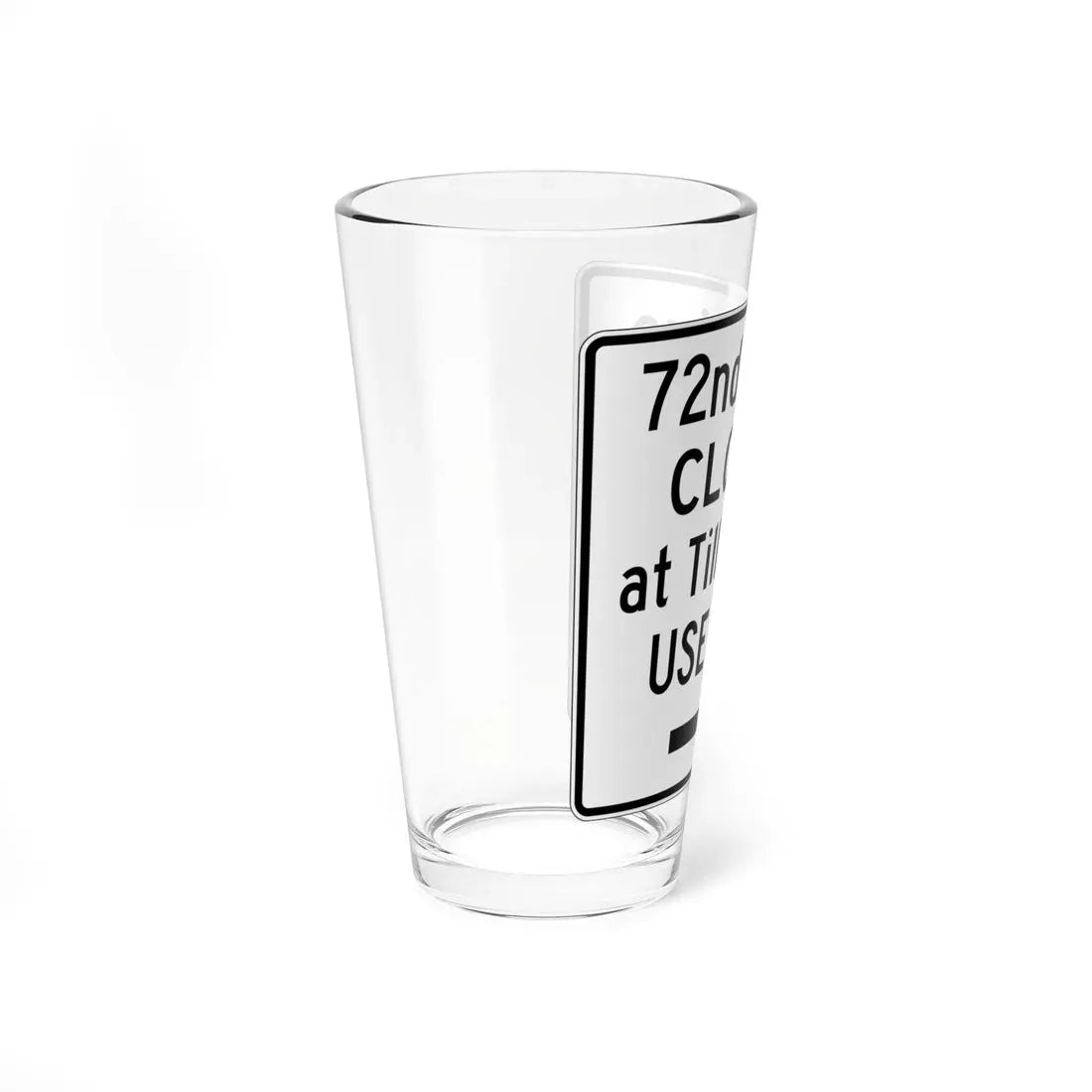 PBOT Road sign R6250 (Oregon) (Road Sign) Pint Glass 16oz - Go Mug Yourself