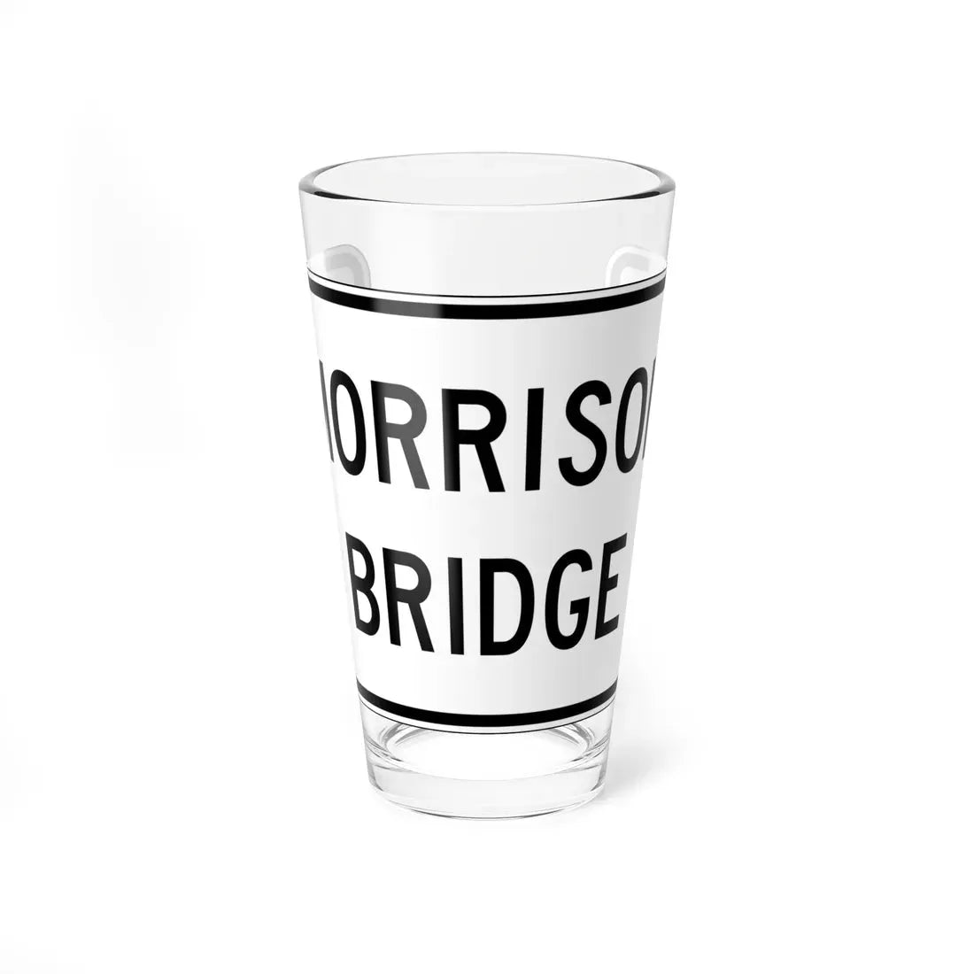 PBOT Road sign R6303 (Oregon) (Road Sign) Pint Glass 16oz 16oz - Go Mug Yourself