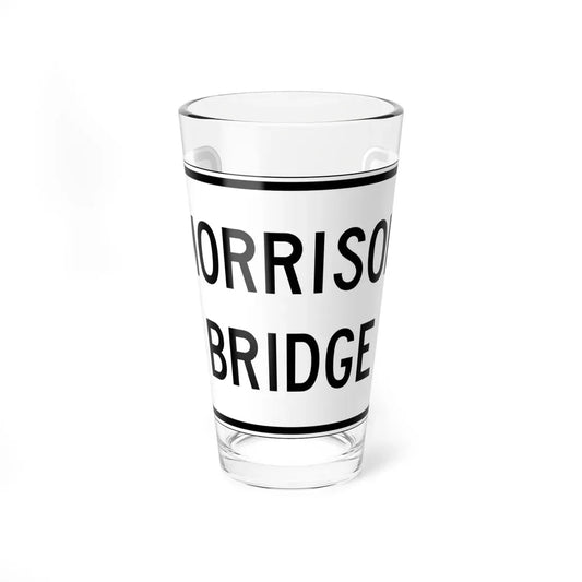 PBOT Road sign R6303 (Oregon) (Road Sign) Pint Glass 16oz 16oz - Go Mug Yourself