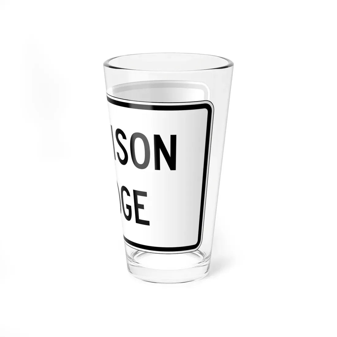 PBOT Road sign R6303 (Oregon) (Road Sign) Pint Glass 16oz - Go Mug Yourself