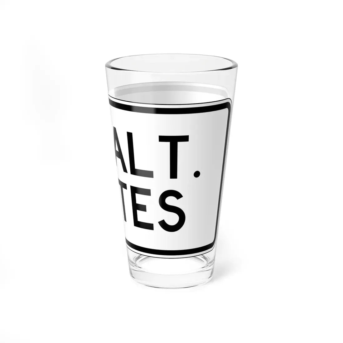 PBOT Road sign R6323 (Oregon) (Road Sign) Pint Glass 16oz - Go Mug Yourself