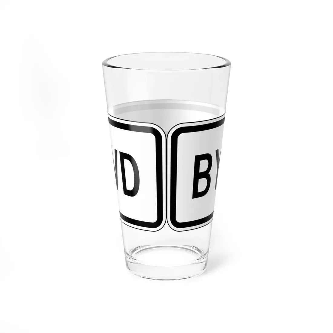 PBOT Road sign R6324 (Oregon) (Road Sign) Pint Glass 16oz - Go Mug Yourself