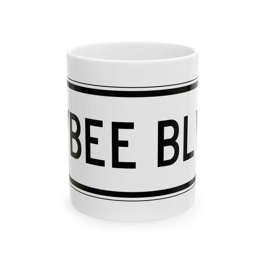 PBOT Road sign R6324 (Oregon) (Road Sign) White Coffee Mug 11oz - Go Mug Yourself