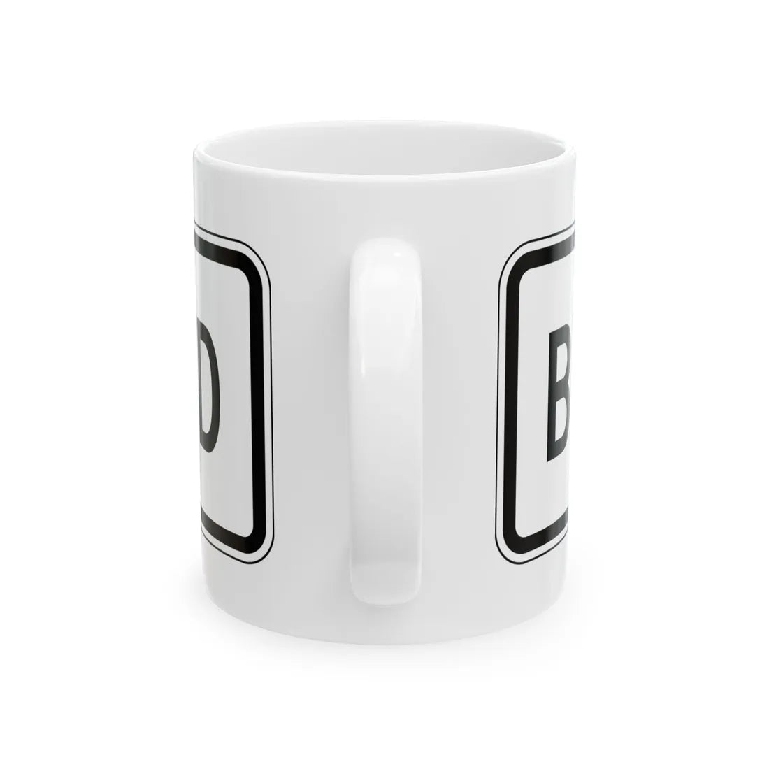 PBOT Road sign R6324 (Oregon) (Road Sign) White Coffee Mug - Go Mug Yourself