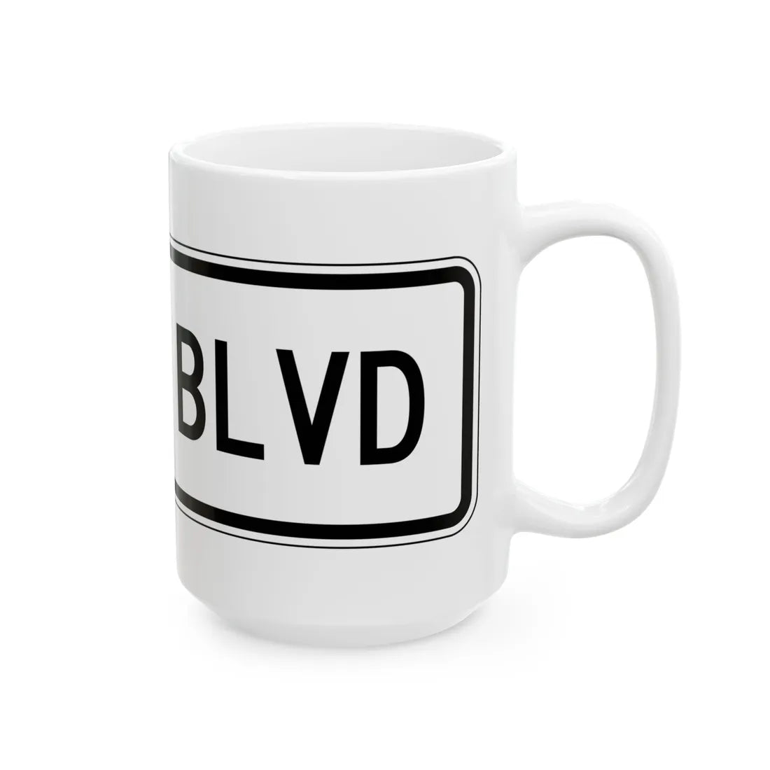 PBOT Road sign R6324 (Oregon) (Road Sign) White Coffee Mug - Go Mug Yourself