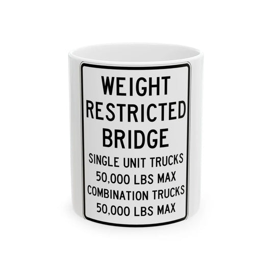 PBOT Road sign R6326 (Oregon) (Road Sign) White Coffee Mug 11oz - Go Mug Yourself