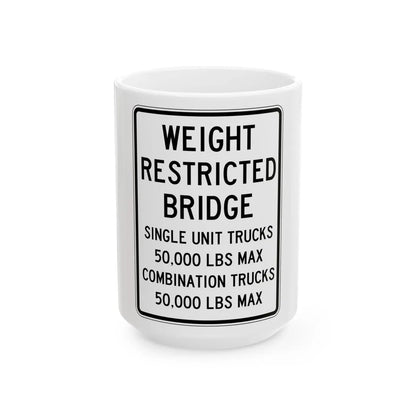 PBOT Road sign R6326 (Oregon) (Road Sign) White Coffee Mug 15oz - Go Mug Yourself