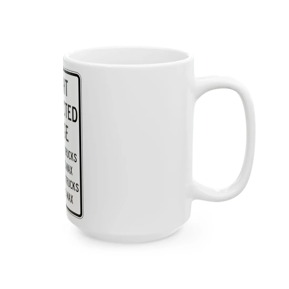 PBOT Road sign R6326 (Oregon) (Road Sign) White Coffee Mug - Go Mug Yourself
