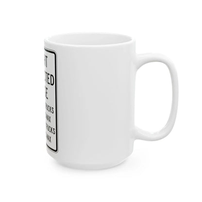 PBOT Road sign R6326 (Oregon) (Road Sign) White Coffee Mug - Go Mug Yourself