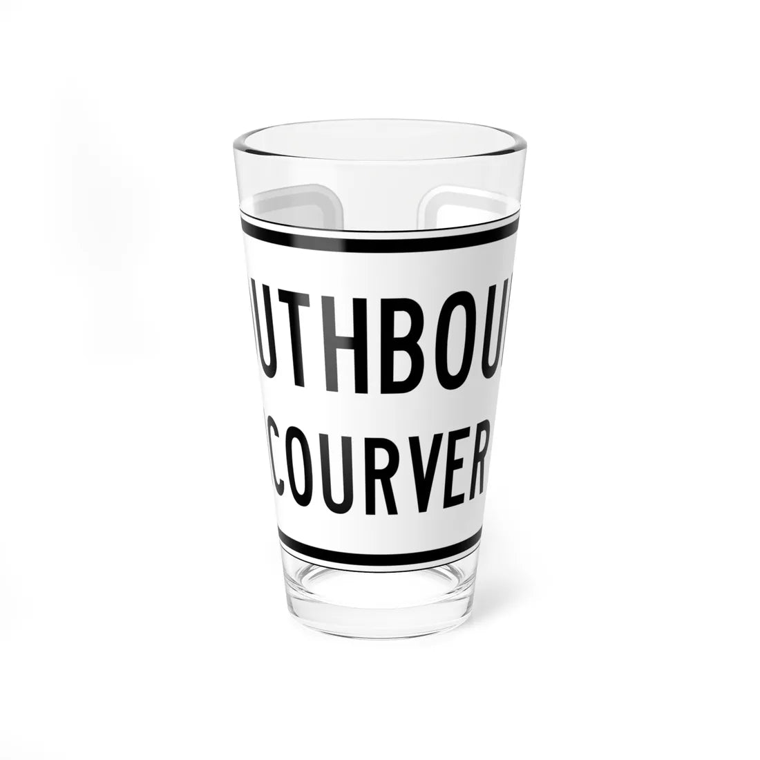 PBOT Road sign R6331 (Oregon) (Road Sign) Pint Glass 16oz 16oz - Go Mug Yourself