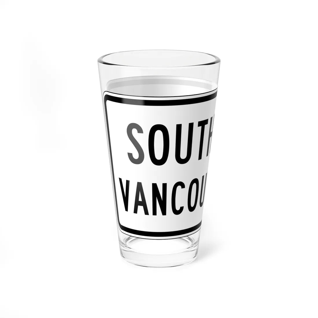 PBOT Road sign R6331 (Oregon) (Road Sign) Pint Glass 16oz - Go Mug Yourself