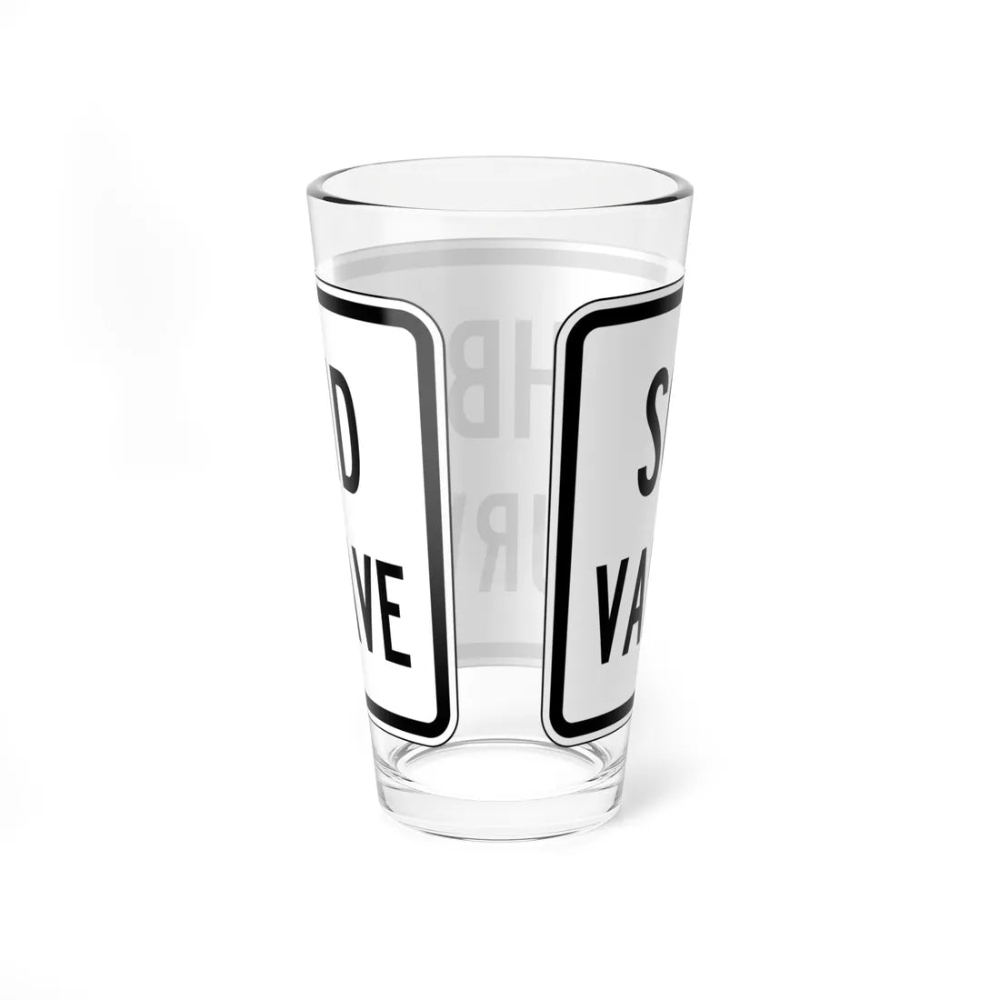 PBOT Road sign R6331 (Oregon) (Road Sign) Pint Glass 16oz - Go Mug Yourself