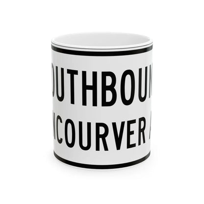 PBOT Road sign R6331 (Oregon) (Road Sign) White Coffee Mug 11oz - Go Mug Yourself