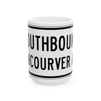 PBOT Road sign R6331 (Oregon) (Road Sign) White Coffee Mug 15oz - Go Mug Yourself