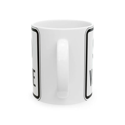 PBOT Road sign R6331 (Oregon) (Road Sign) White Coffee Mug - Go Mug Yourself