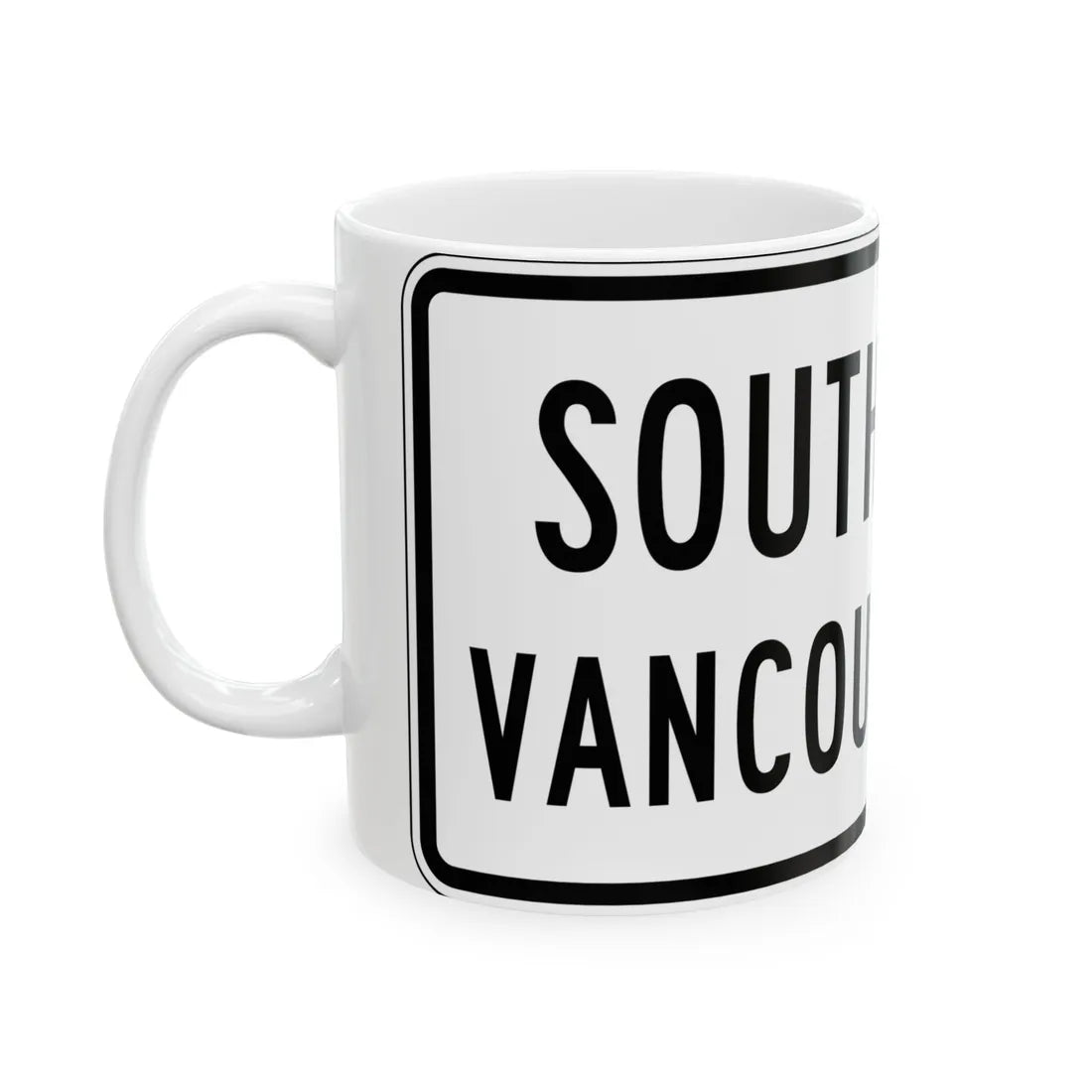 PBOT Road sign R6331 (Oregon) (Road Sign) White Coffee Mug - Go Mug Yourself