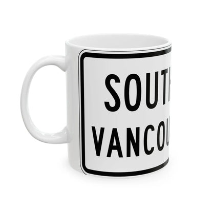 PBOT Road sign R6331 (Oregon) (Road Sign) White Coffee Mug - Go Mug Yourself