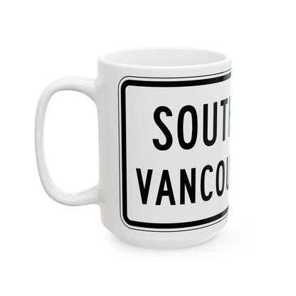 PBOT Road sign R6331 (Oregon) (Road Sign) White Coffee Mug - Go Mug Yourself