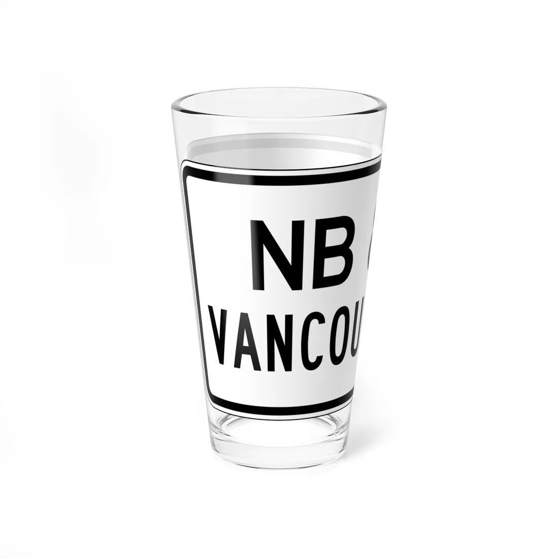 PBOT Road sign R6332 (Oregon) (Road Sign) Pint Glass 16oz - Go Mug Yourself