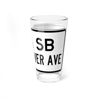 PBOT Road sign R6332 (Oregon) (Road Sign) Pint Glass 16oz - Go Mug Yourself