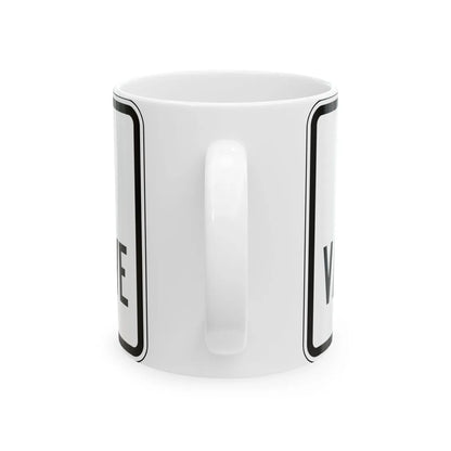 PBOT Road sign R6332 (Oregon) (Road Sign) White Coffee Mug - Go Mug Yourself