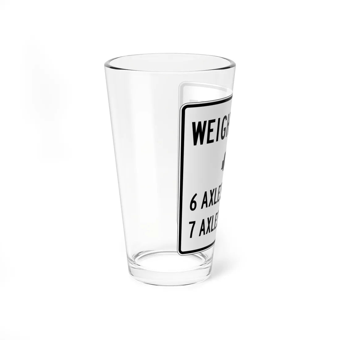 PBOT Road sign R6334 (Oregon) (Road Sign) Pint Glass 16oz - Go Mug Yourself